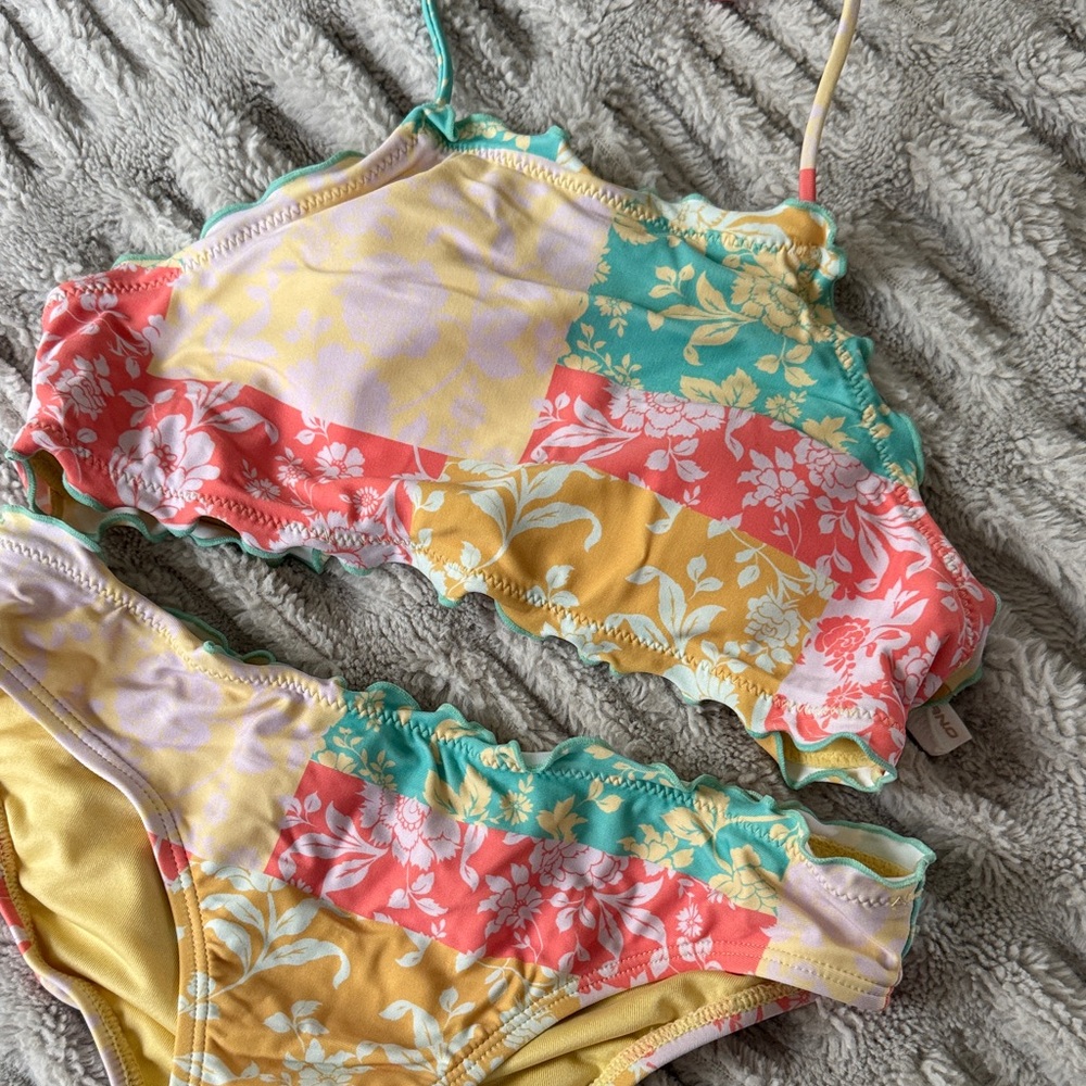 Girls O’Neill Colorful Floral Bikini Set